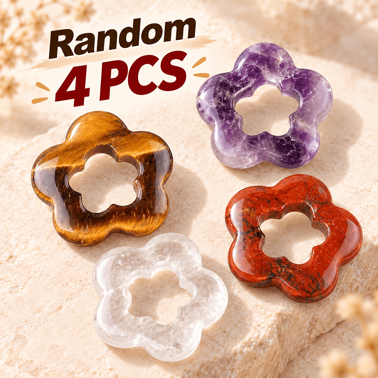30Mm Hollow Flower Charm Pendant for Jewellery Making